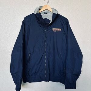 Port Authority Navy Blue Zip Windbreaker Jacket M